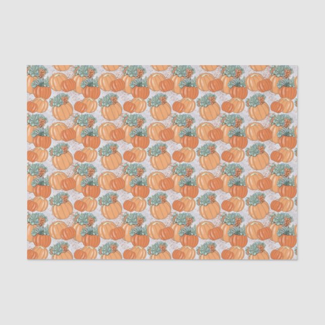 Papier Mousseline Citrouille (Recto)