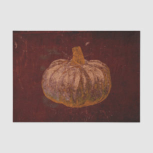 Papier Mousseline Citrouille Automne Vintage Orange Bourgogne Textur