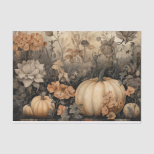 Papier Mousseline Citrouille d'Halloween d'automne avec découpage de