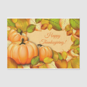 Papier Mousseline Citrouille mignon de thanksgiving