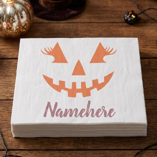 Papier Mousseline Citrouille personnalisée Jack O Lantern Halloween