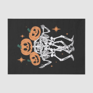 Papier Mousseline Citrouille squelette Halloween Citrouille Saison S