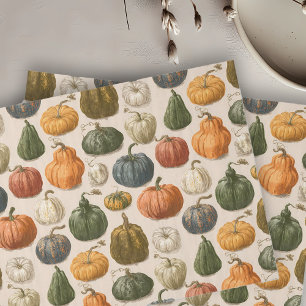 Papier Mousseline Citrouille Vintage Halloween Automne