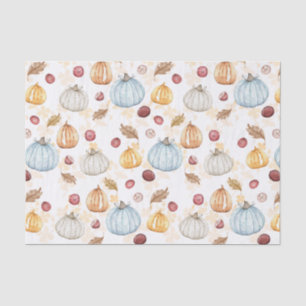 Papier Mousseline Citrouilles de récolte d'automne 