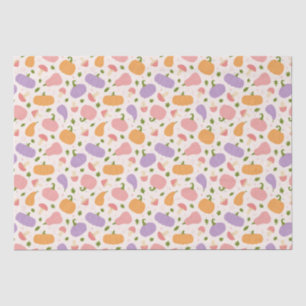 Papier Mousseline Citrouilles d'Halloween Whimsical et Motif de cham