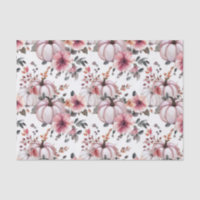 Citrouilles et fleurs d'automne motif de découpage