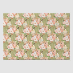 Papier Mousseline Citrouilles floraux