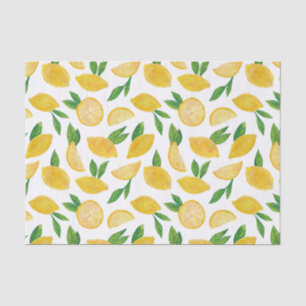 Papier Mousseline Citrus Citron Fruit motif Papier Tissu