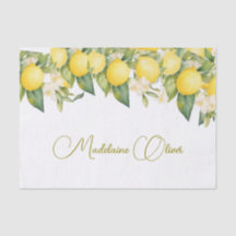 Citrus floral citron Design personnel moderne