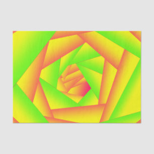 Papier Mousseline Citrus vert orange jaune ombre abstrait Conception