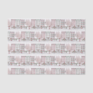 Papier Mousseline City Life in Christmas Tissue paper
