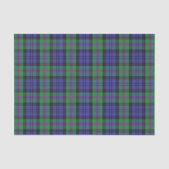Papier Mousseline Clan Baird Tartan (Recto)