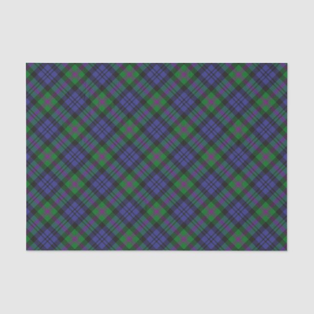 Papier Mousseline Clan Baird Tartan (Recto)