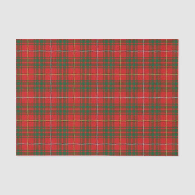 Papier Mousseline Clan Bruce Tartan (Recto)