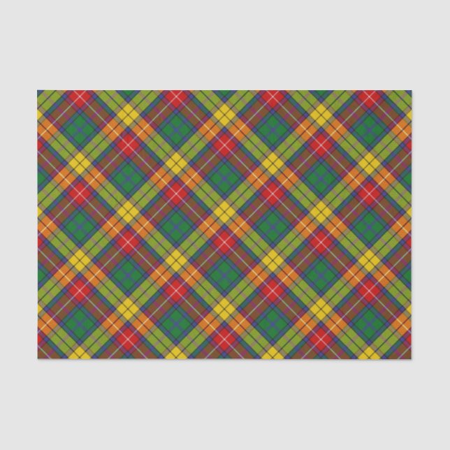 Papier Mousseline Clan Buchanan Tartan (Recto)