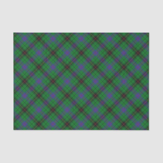Papier Mousseline Clan Davidson Tartan (Recto)