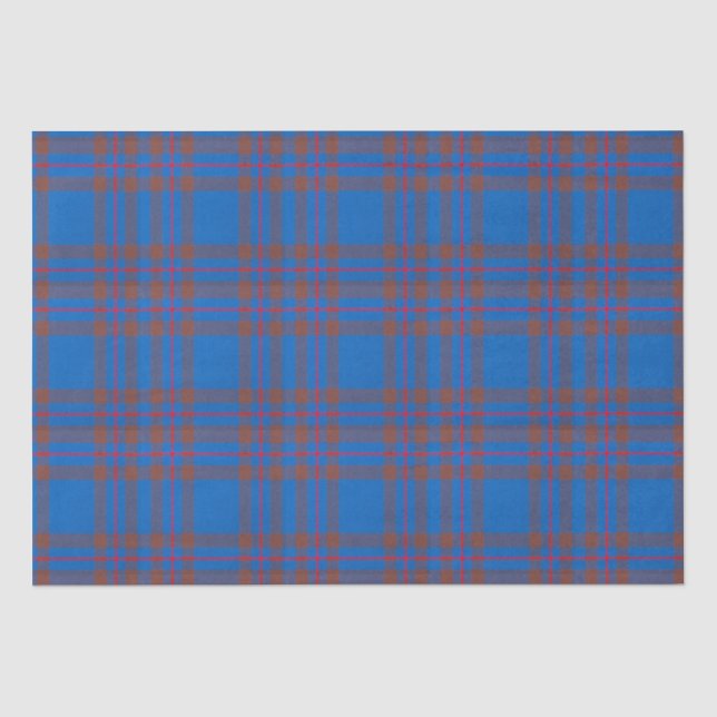 Papier Mousseline Clan Elliot Tartan Plaid (Recto)