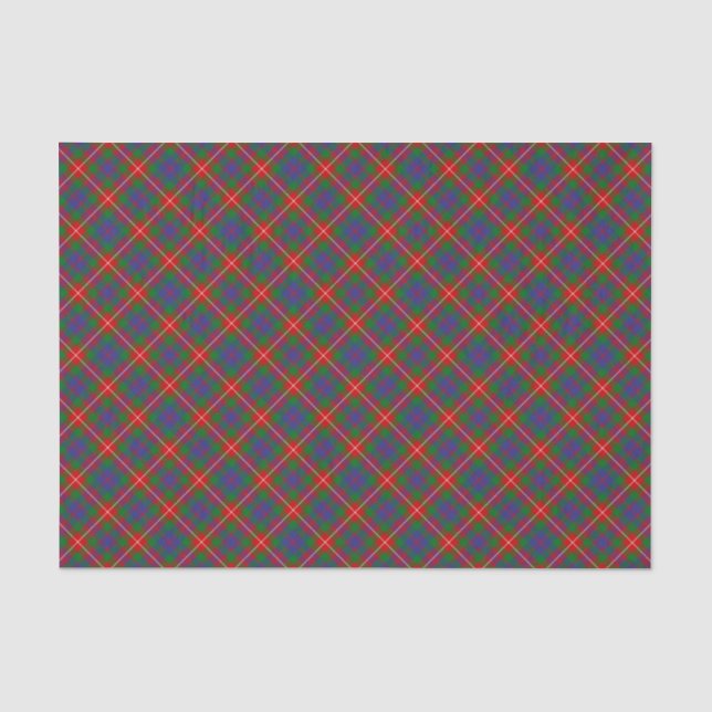 Papier Mousseline Clan Fraser de Lovat Tartan (Recto)