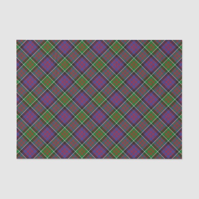 Papier Mousseline Clan MacDonald de Clanranald Tartan Tissue Paper (Recto)