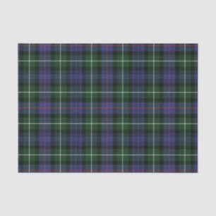 Papier Mousseline Clan Plaid MacKenzie Green Purple Check Tartan