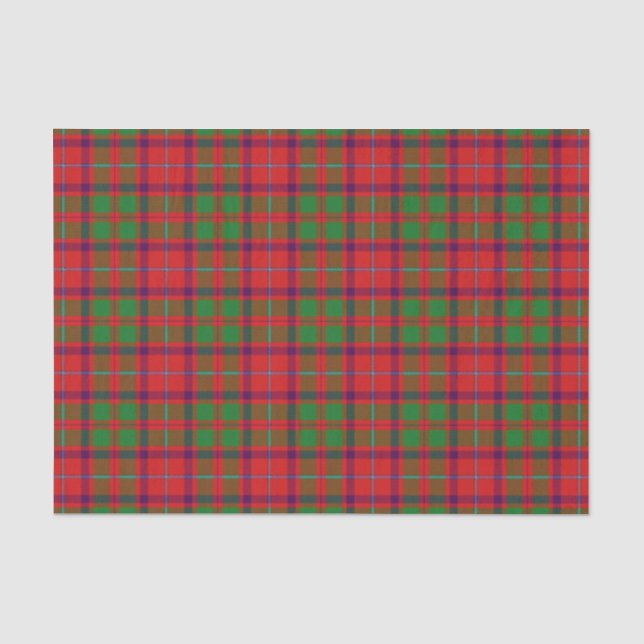 Papier Mousseline Clan Shaw Tartan (Recto)