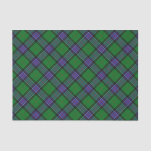 Papier Mousseline Clan Sinclair Chasse Tartan (Recto)