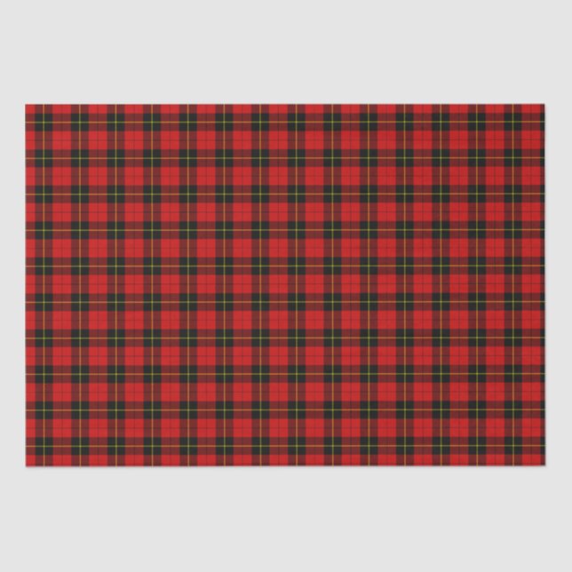 Papier Mousseline Clan Wallace Tartan (Recto)