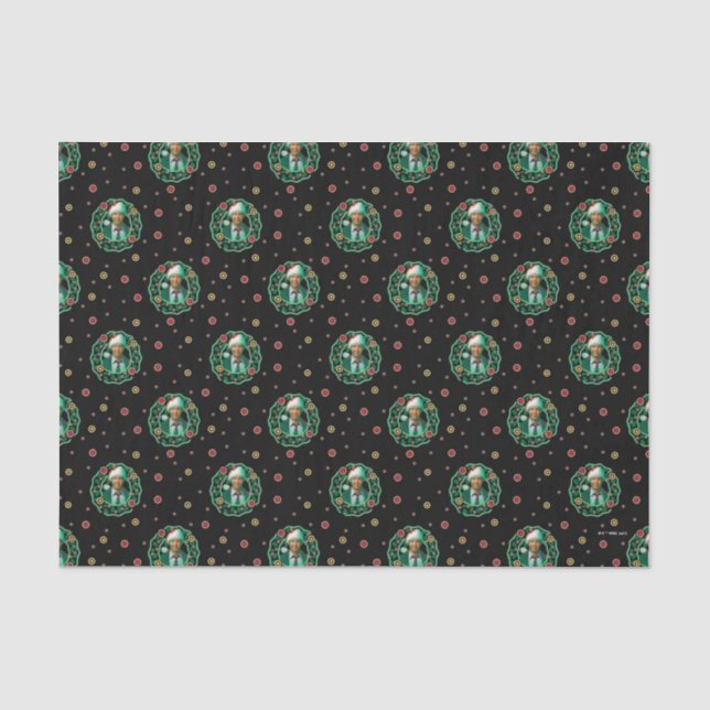 Papier Mousseline Clark Griswold Motif de la couronne de Noël (Recto)