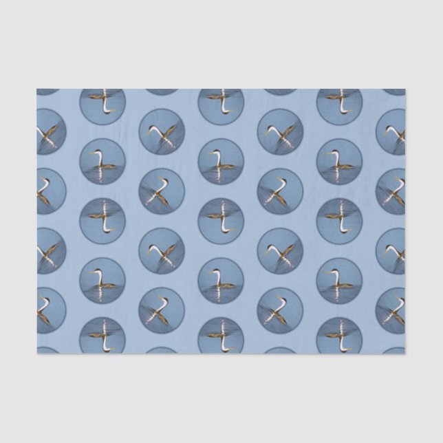 Papier Mousseline Clark's Grebe Lake Peinture originale d'art d'oise (Recto)