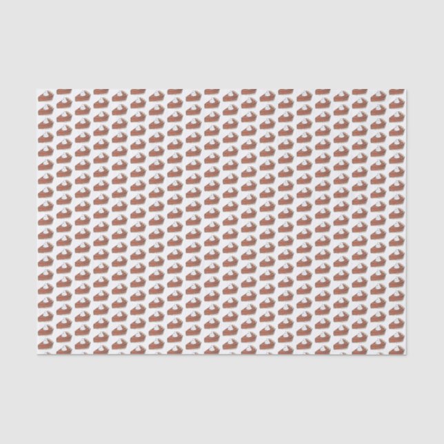 Papier Mousseline Classic Citrouille Pie Slice Thanksgiving Dîner (Recto)