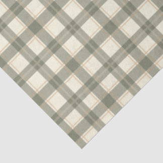Papier Mousseline Classic Sage Tartan 