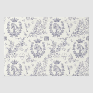 Papier Mousseline Classy Elegant Bleu Équestre Clair Toile