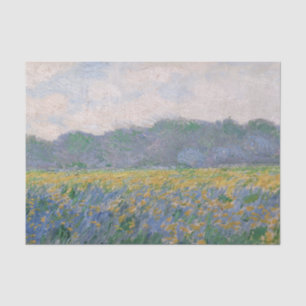 Papier Mousseline Claude Monet - Champ d'iris jaunes à Giverny