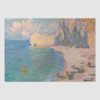 Claude Monet - Etretat : Plage et Falaise d'Amont