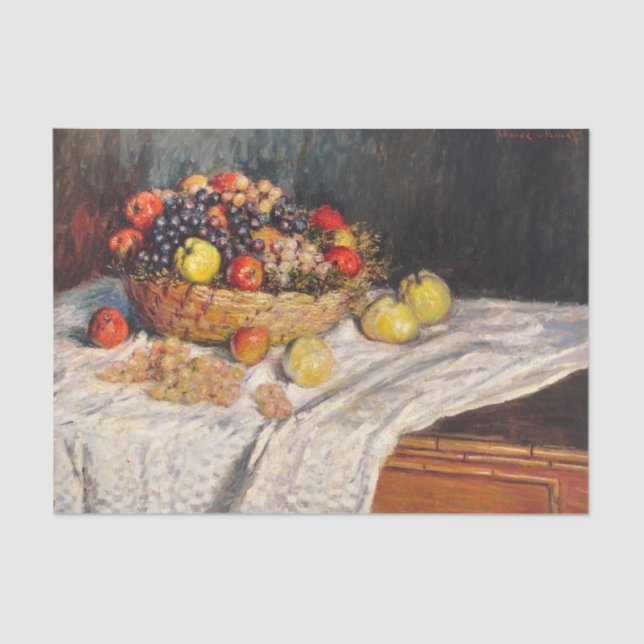 Papier Mousseline Claude Monet Fruit Still Life (Recto)