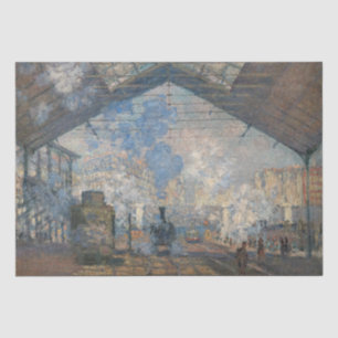 Papier Mousseline Claude Monet - Gare Saint-Lazare Vue extérieure