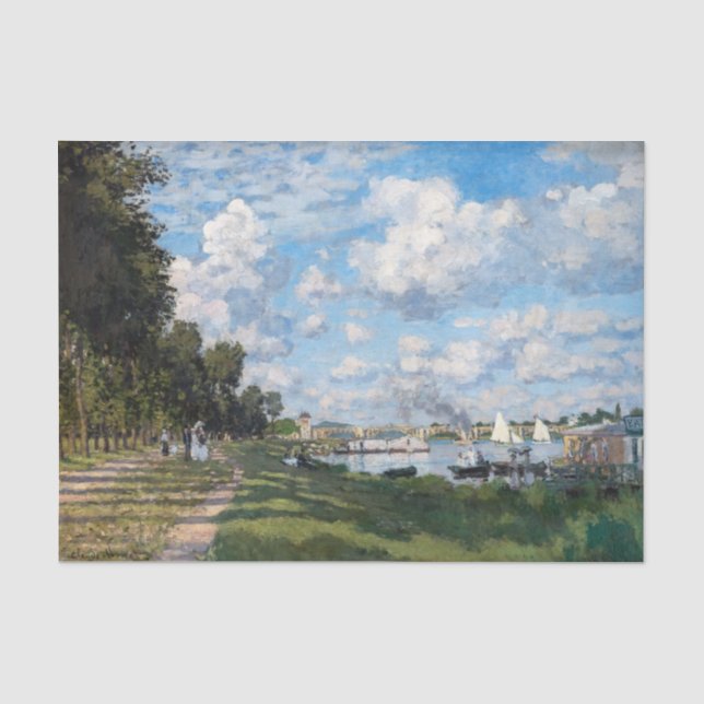 Papier Mousseline Claude Monet - Le Bassin d'Argenteuil (Recto)