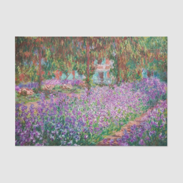 Papier Mousseline Claude Monet - Le jardin de l'artiste à Giverny (Recto)