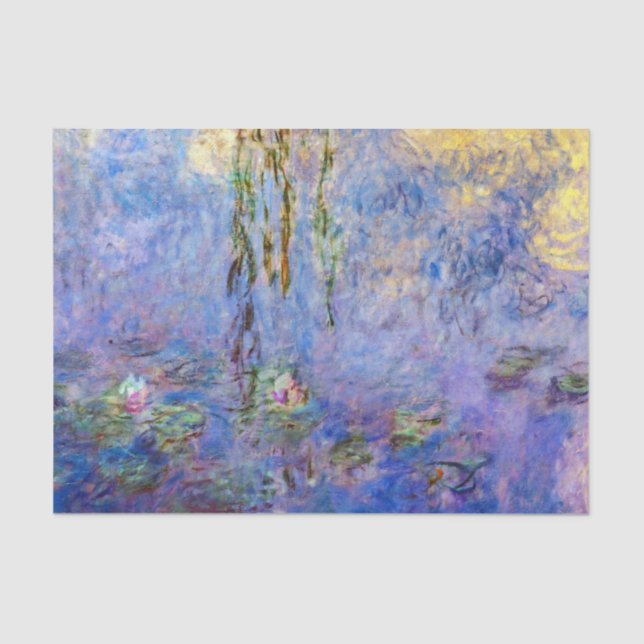 Papier Mousseline Claude Monet - Lys d'eau (Recto)