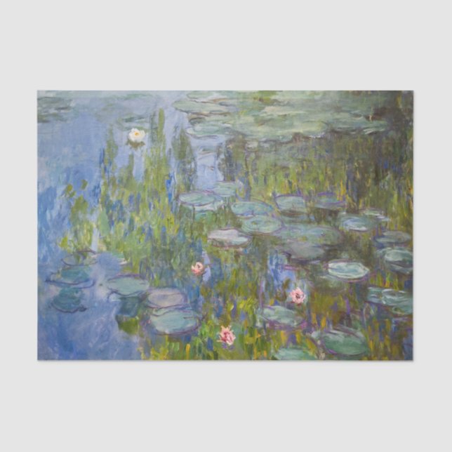 Papier Mousseline Claude Monet Water Lys Water Lily Decoupage (Recto)