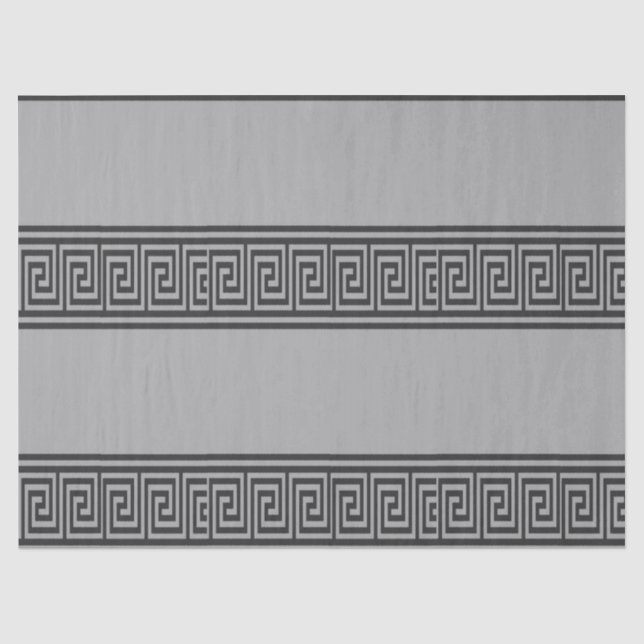 Papier Mousseline Clavier noir et gris grec (Recto)