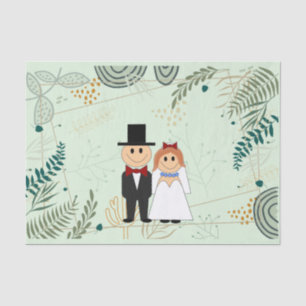 Papier Mousseline cloches mariages