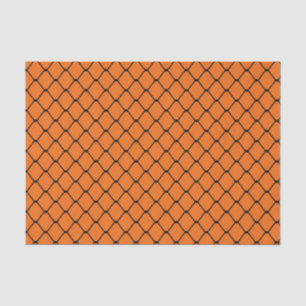 Papier Mousseline Clôture de lien de chaîne sur Orange