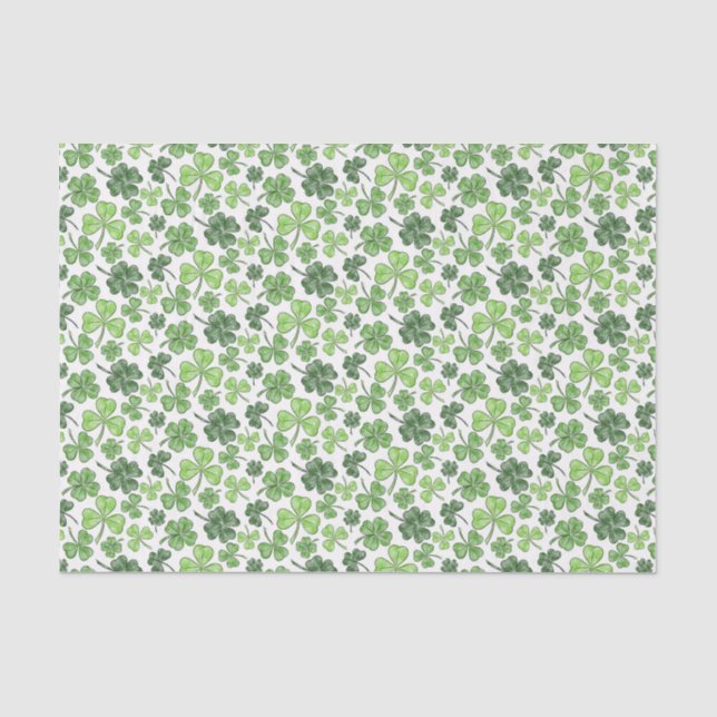 Papier Mousseline Clover vert (Recto)