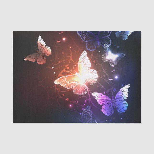 Papier Mousseline Clowing Night Butterflies (Recto)