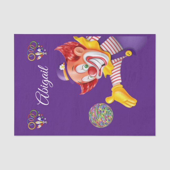 Papier Mousseline Clown de papier de tissus (Recto)