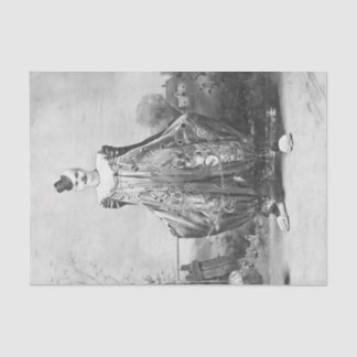 Papier Mousseline Clown vintage debout