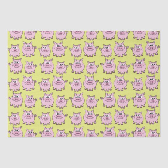Papier Mousseline Cochons  (Recto)