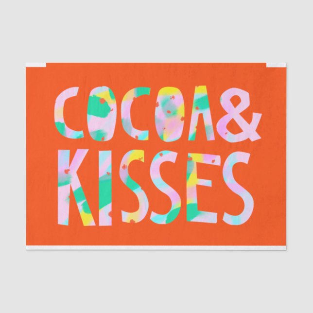 Papier Mousseline Cocoa & Kisses (Recto)