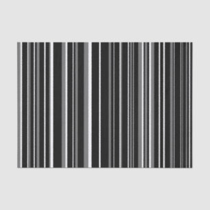 Papier Mousseline Code-barres noir, gris, blanc
